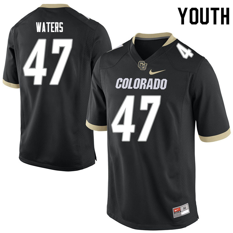 Youth #47 Hayden Waters Colorado Buffaloes College Football Jerseys Sale-Black